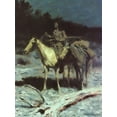 thumbnail image 2 of Remington, Frederic 19x24 White Modern Wood Framed Museum Art Print Titled - A Dangerous Country, 2 of 4