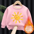 thumbnail image 2 of DHFJKG Sweatshirts Child Boys Girls Cartoon Sun Cute Printed Round Neck Sweatshirts Thickened Warm Sports Top Long Sleeve Stylish Tops, 2 of 3
