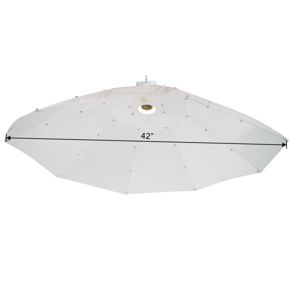 Hydroponic 42 Inch Vertical Umbrella Grow Light Reflector Umbrella Lights