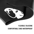 thumbnail image 4 of WIRESTER Black Silicone Swim Cap for Women Men Adults Kids Boys Girls, Silicone Waterproof Swimming and Bathing Caps for Long and Short Hair - Black (Baby Pig), 4 of 7