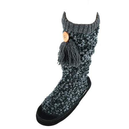 acorn jam tassel boot slippers