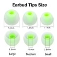 thumbnail image 2 of Mqimy Puntas De Silicona Para Auriculares: S, M, L, Se Adaptan A La Mayoría De Los Auriculares Internos (Agujero Interior De 3,8 Mm A 5,1 Mm), 9 Pares, 2 of 7