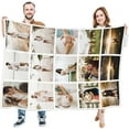 thumbnail image 3 of Personalized Gifts for Mom Dad, Custom Throw Blankets with Photos, Customized Gifts for Women Men Family Friend Girlfriend on Birthday Christmas Mothers Fathers Day Valentines Day, 3 of 6