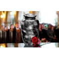 thumbnail image 5 of FOREVER URNS Adult Cremation Urn Black Smoke For Human Ashes, Handcrafted 220 Cu. In With Velvet Bag., 5 of 5