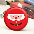 thumbnail image 5 of Mini monedero de 6 piezas, monedero de Navidad con cremallera, mini bolsas para llaves de dinero, bolsa de base de datos, cartera de Papá Noel para Navidad y Halloween, decoraciones navideñas,, 5 of 5