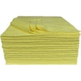thumbnail image 2 of Detailer's Preference® 12"x12" 300 GSM Terry Weave Ultrasonic Cut Yellow Microfiber Cleaning Cloths - 50-Pack, 2 of 4