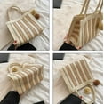thumbnail image 6 of CoCopeaunts Straw Bag for Women, Summer Beach Bag Cute Handwoven Hobo Handbag Stripe Shoulder Bag Vacation Bag Purse with Tassels, 6 of 6
