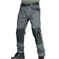 thumbnail image 2 of Pantalones largos para hombre, pantalones de senderismo con bolsillos, resistentes al agua y antidesgarros, pantalones militares de carga para pesca., 2 of 4