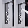 thumbnail image 3 of Senlesen Thermostatic Stainless Steel Shower Panel Rain&Waterfall Tower Massage System, 3 of 8