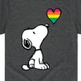 thumbnail image 3 of Peanuts - Snoopy Rainbow Heart - Toddler & Youth Short Sleeve Graphic T-Shirt, 3 of 6