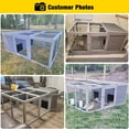 thumbnail image 5 of Aivituvin Wooden Chicken Coop with Run Rabbit Hutch Bunny Cage for Small Animals Indoor, 5 of 8