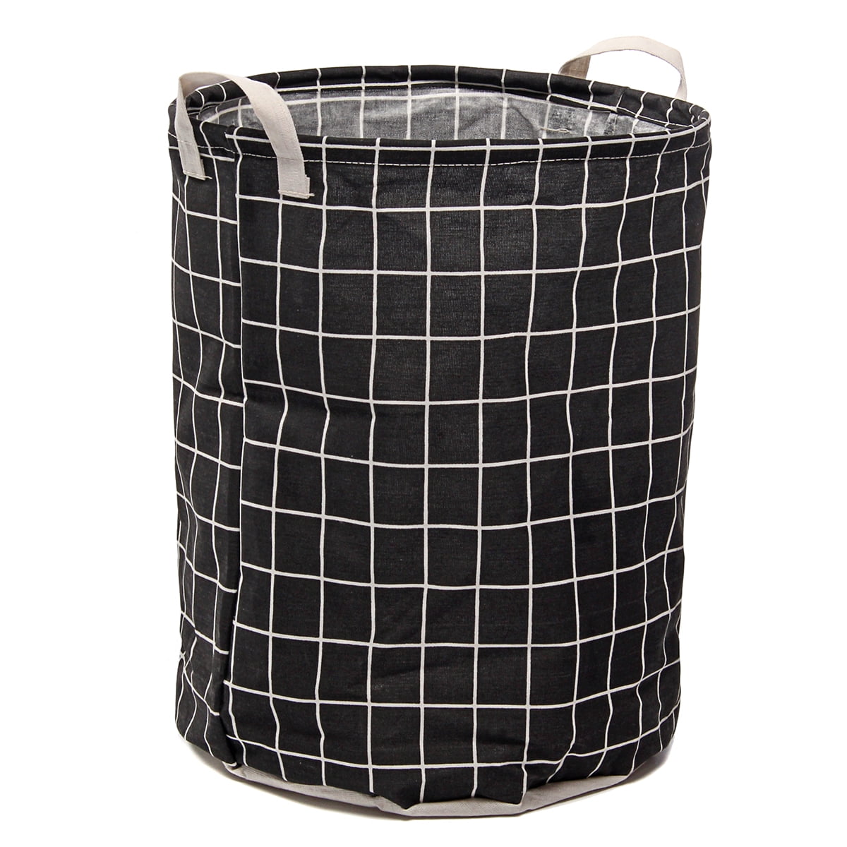 Foldable Washing Clothes Basket Canvas Sorter Laundry Bag Storage Hamper 