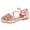 Pink, variant on Little Kids Girls Dress Pumps Glitter Sequins Low Heels Princess Flats Shoes Sandals 1-12 Years