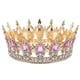 thumbnail image 1 of Tiara de aleación vintage con corona de diamantes de imitación para novia, accesorios para el cabello para boda, 1 of 7