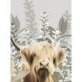 thumbnail image 2 of House Fenway 12x14 Gold Ornate Wood Framed with Double Matting Museum Art Print Titled - Hairy Highland in the Field, 2 of 4