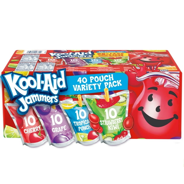 KoolAid Jammers Cherry, Grape, Tropical Punch & Strawberry Kiwi