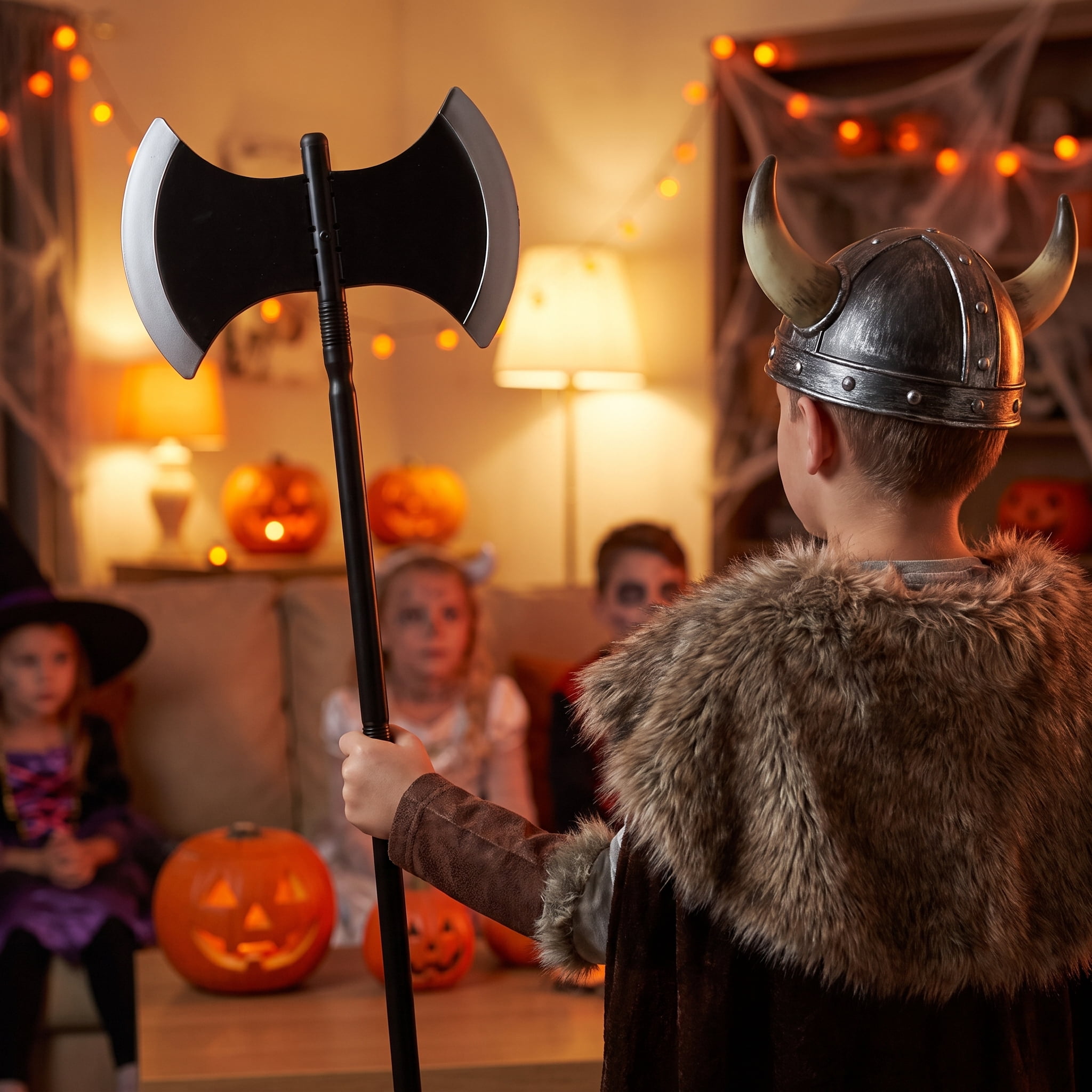 Double Axe Toy Costume Accessory for Children, Black and Gray, Halloween by Way To Celebrate