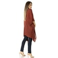 thumbnail image 4 of Sakkas Regina Women's Lightweight Stonewashed Poncho Top Blouse Caftan Cover up - A-Red - One Size, 4 of 5