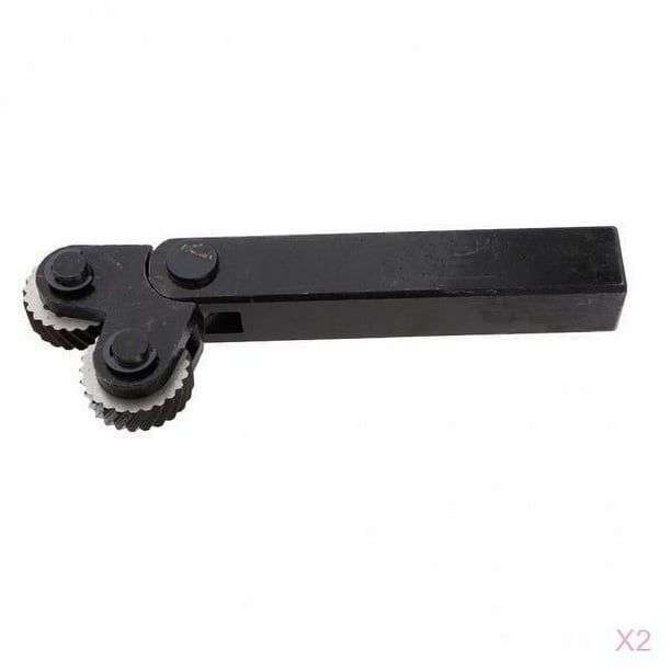 Herramienta De Moleteado 2 X Para De Torno, Resistencia De Lineal Diagonal De 3.0 Mm
