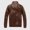 Brown, variant on LYXSSBYX Winter Jackets for Men Clearance Men's Winter Leather Jacket Biker Motorcycle Zipper Long Sleeve Coat Top Blouses