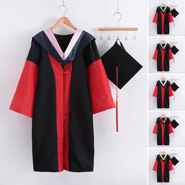 1 Set Graduation Uniform Anti-deformed Breathable Polyester Elegant Festive Academic Uniform for Unisex