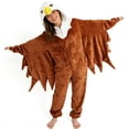 thumbnail image 6 of CVBCOS Adult Bald Eagle Halloween Unisex Costume Onesie Pajamas-Plush One Piece Cosplay Suit for Women and Men, 6 of 7