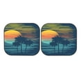 thumbnail image 7 of Haiem Palm Trees Windshield Sun Shade: Universal Foldable 2-Piece Car Front Window Sunshade - Blocks Uv Rays, And Reduces Heat,Essential Car Accessory Medium, 7 of 7