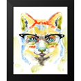 thumbnail image 2 of Goldberger, Jennifer 12x14 Black Modern Framed Museum Art Print Titled - Smarty-Pants Fox, 2 of 5