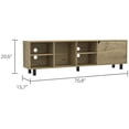thumbnail image 5 of Tv Stand Entertainment Console Tv Cabinet Light Oak, 5 of 7