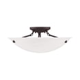 thumbnail image 4 of Livex Lighting 4274-07 Oasis 3-Light Ceiling Mount, Bronze, 4 of 4