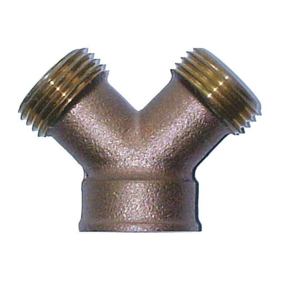 Manufacturer Varies Hose Wye,Brass,3/4"x3/4",MxF,GHTxGHT 4NDT2