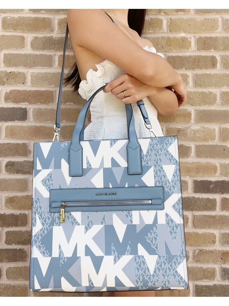 Michael Kors Kenly Large Ns Tote Crossbody Graphic Logo Mk
