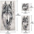 thumbnail image 3 of Wolf Towels 3 Pack Bath Towels for Bathroom Set Soft Cotton Highly Absorbent Lightweight & Quickdry Towel Set 1 Bath Towel,1 Hand Towel,1 Washclothe Wash cloth, 3 of 6