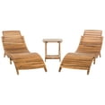 thumbnail image 2 of Safavieh Pacifica Outdoor Modern 3 Piece Lounge Set with Cushion, 2 of 11