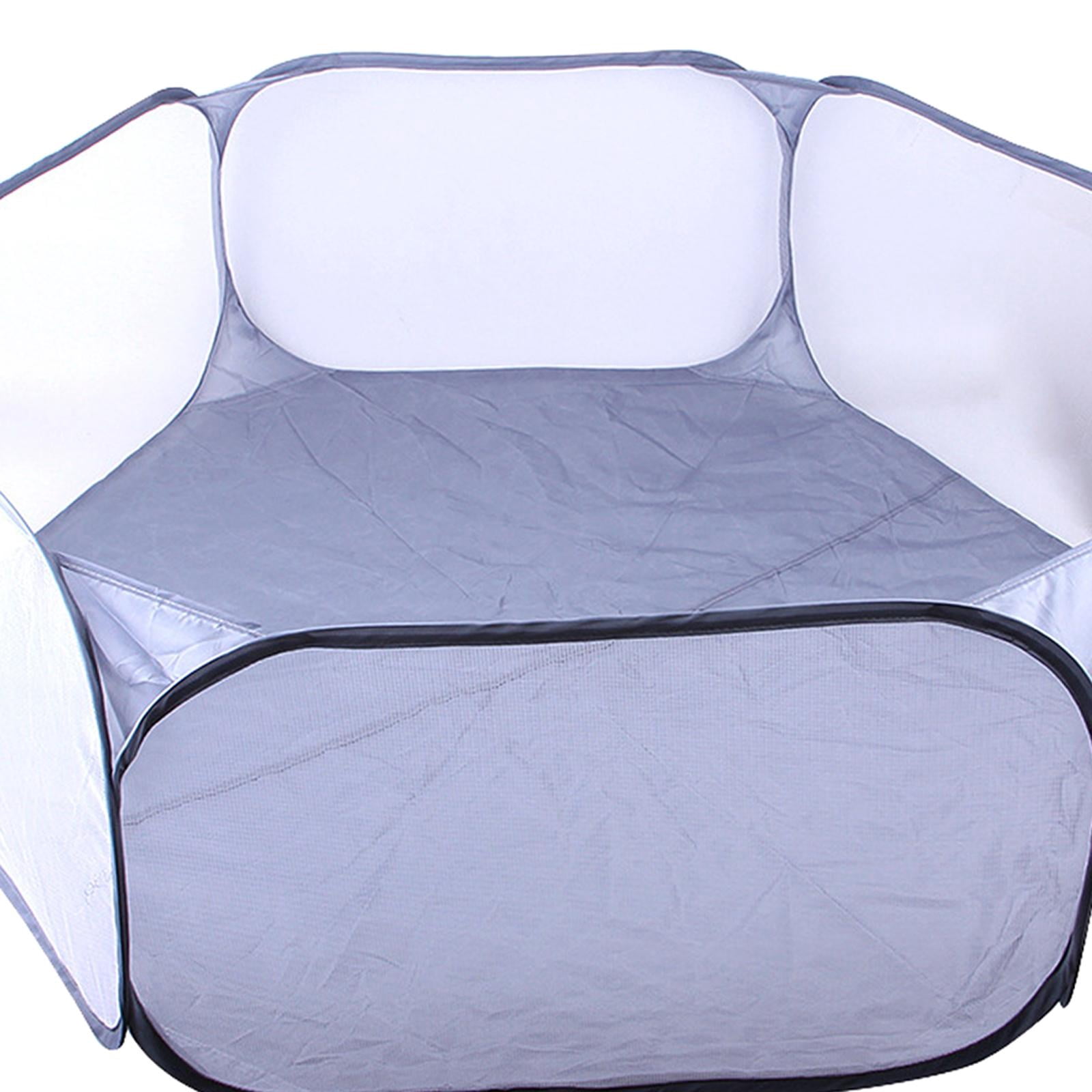 Hamster Playpen Pet Tent Kennel Animal for Chinchilla Rabbit Puppy Playing , Grey