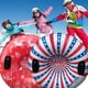 thumbnail image 5 of Eigraketly Anillo de esquí inflable, artesanía exquisita y resistente a desgarros, tubo de trineo para disfrutar de la aventura en la nieve Deportes de nieve rojo, 5 of 6