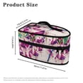 thumbnail image 6 of HELLHERO Dustproof Travel Iron Organizer Reusable Fuchsia Flower Garment Steamer Box Travel Steamer Holder, Bag Only, 6 of 6