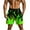 Green, variant on ZCFZJW Men's Swim Trunks Elastic Waistband Board Shorts Cute 3D Flame Printed Summer Quick Dry Swimsuit Swimwear Holiday Party Bathing Suit with Pockets Hot Pink L
