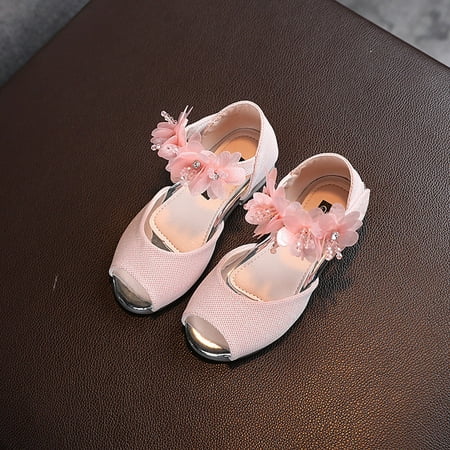 

Toddler Kids Baby Girls Crystal Bling Sequins Single Princess Shoes Sandals