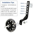 thumbnail image 4 of Bike Training Wheels for 12 14 16 18 20 Inch Kids Bikes, Heavy-Duty Bicycle Training Wheels Flash Bike Training Wheels, 4 of 7