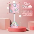 thumbnail image 4 of Pink Unicorn Rainbow Lamp - Handpainted Kids Bedside Table Light with Gift Box & Bulb - Unicorn Decor for Girls Bedroom - LED Nightstand Lamp - Glitter Shades - Ages 1-15, 4 of 5