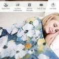 thumbnail image 3 of Chilfamy Flowers Print Flannel Throw Blanket Hand/Machine Wash for All Seasons Bed Blanket 60x80in, 3 of 6