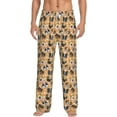 thumbnail image 2 of Kdxio Cute Dogs Head Print Men's Sleep Pajama Pant Lounge Pants with Pockets, 2 of 8