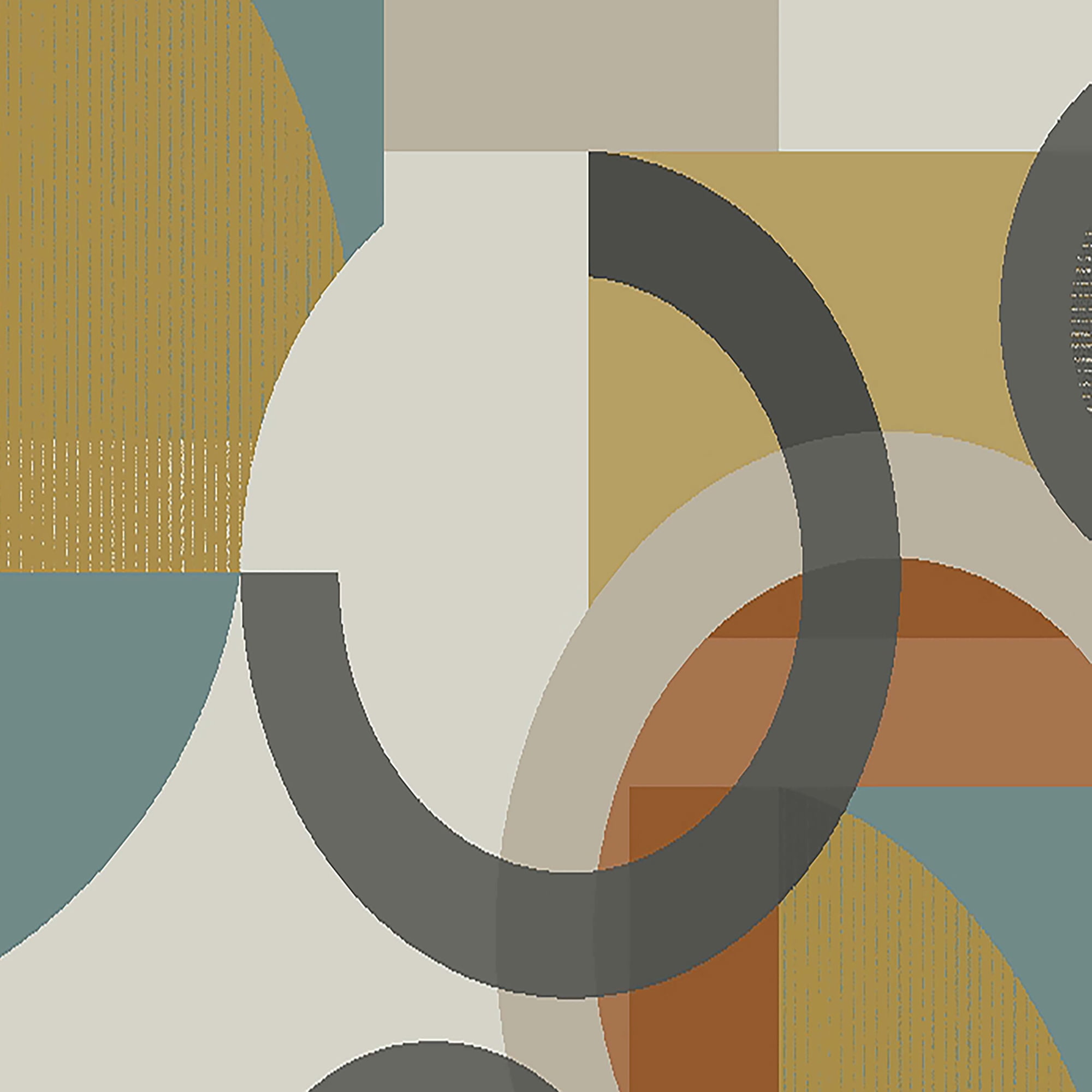 NEXT Retro Shapes Geo Orange Wallpaper