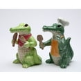 thumbnail image 3 of Ceramic Alligator Chef Salt and Pepper Shakers  Mom Dad, 3 of 3