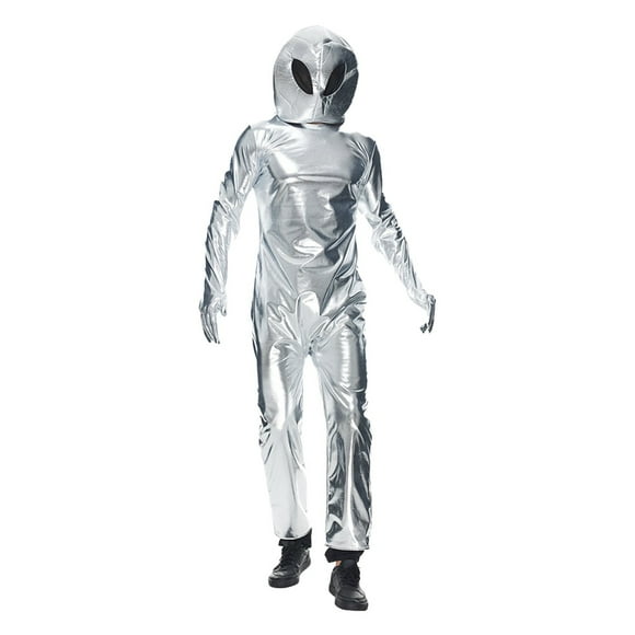 Wyzesi White Jumpsuit Women Strapless Unisex Alien Space Party Ufo Astronaut Show White Jumpsuit Women with Hood Womens Jumpsuits Dressy