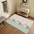 thumbnail image 3 of Area Rugs 4'x6'. Coastal Pumpkins Carpet Runner Indoor Outdoor Rugs Home Decor Aesthetic, Farmhouse Starfish Teal Wooden Grain Non Slip Mats Washable Accent Rug for Living Room Bedroom, 3 of 8