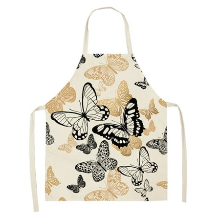 

Josdec 1Pc Parent Adult The Family Kitchen Lovely Print Linen Family Aprons