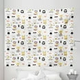 thumbnail image 1 of Cartoon Tapestry, Colorful Funny Animals Woods Characters Forest Creatures Illustration, Fabric Wall Hanging Decor for Bedroom Living Room Dorm, 5 Sizes, White and Multicolor, by Ambesonne, 1 of 1