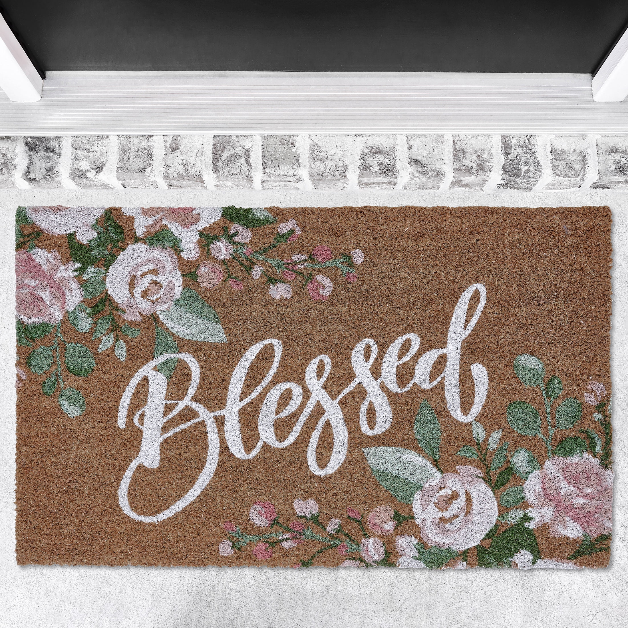 My Texas House Blessed Coir Doormat, 30"X48"